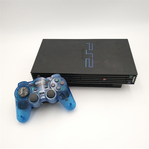 Playstation 2 Konsol FAT - Sort - Uoriginal Controller - SNR C2698886 (B Grade) (Genbrug)